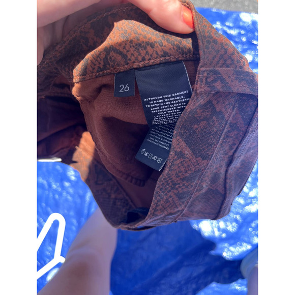 J Brand brown snake skin pants size US 26 - Picture 2 of 2